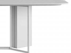 Meridiani Plinto Rectangle Table 280 cm by Andrea Parisio Modèle 3D