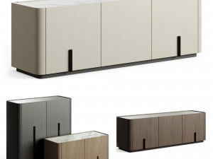 Liu Jo Caillou High Floor Cupboard with Plinth 3D 模型