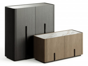 Liu Jo Caillou High Floor Cupboard with Plinth 3D Модель