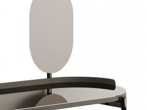 Calligaris Madame Beautiful Table with Mirror Model 3D