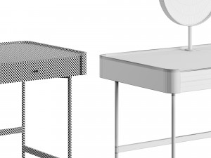 Porado Dafto 20231 Dressing Table Modèle 3D