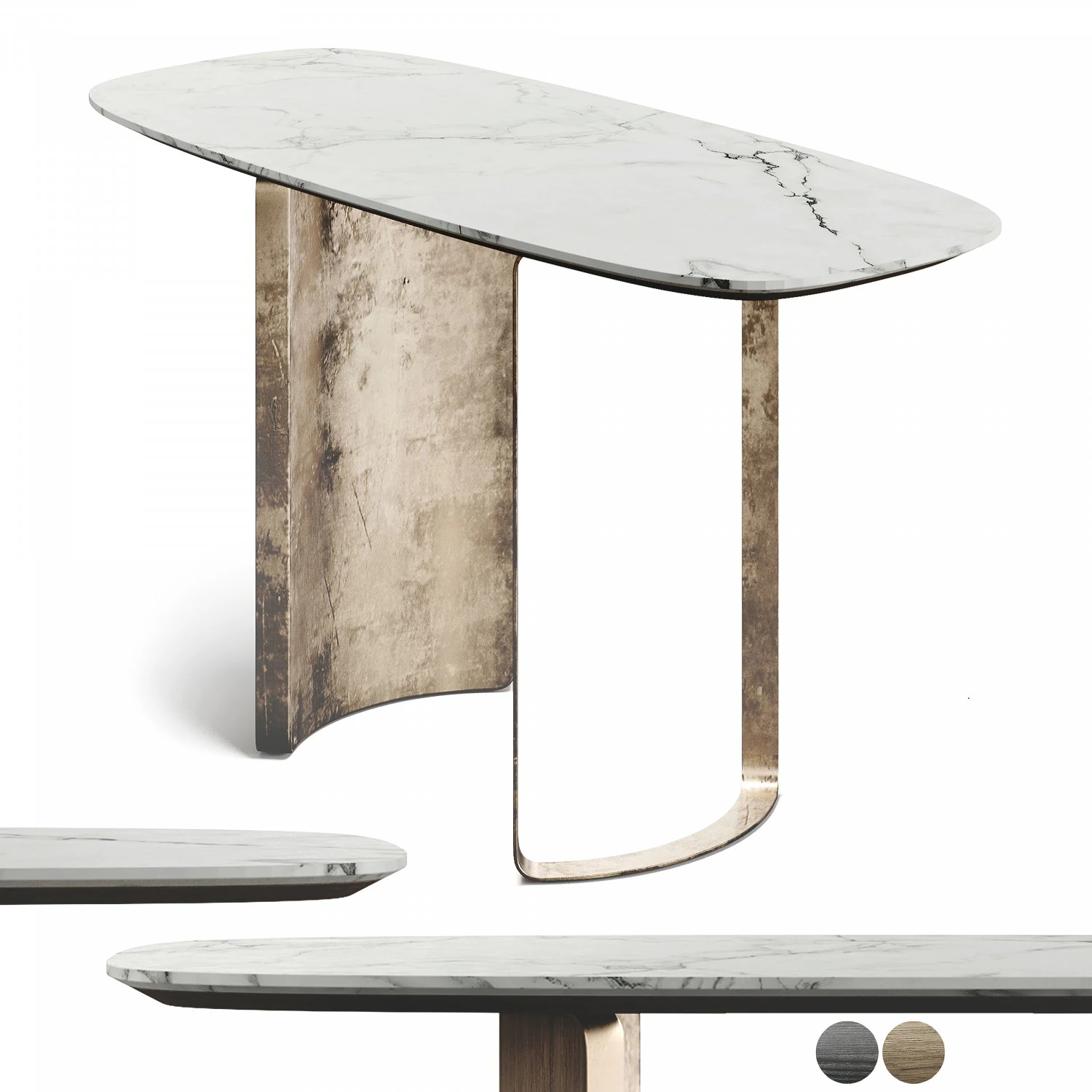 Constellation Marble Console Table LuxLucia Casa 3D Model .c4d .max .obj .3ds .fbx .stl .blend 