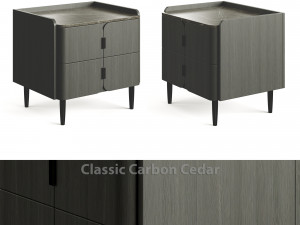 Light Luxury K32 Wood Bedside Table 3D Модель
