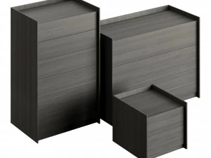 Laskasas Endy Tallboy Chest of Drawers 3D Model