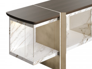 Enne Foil Sideboard 3D Model