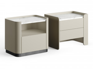 Echo Wood Bedside Table LuxLucia Casa 3D Model