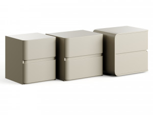 Nordic White Bedside Table Aliexpress Furniture 3Dモデル