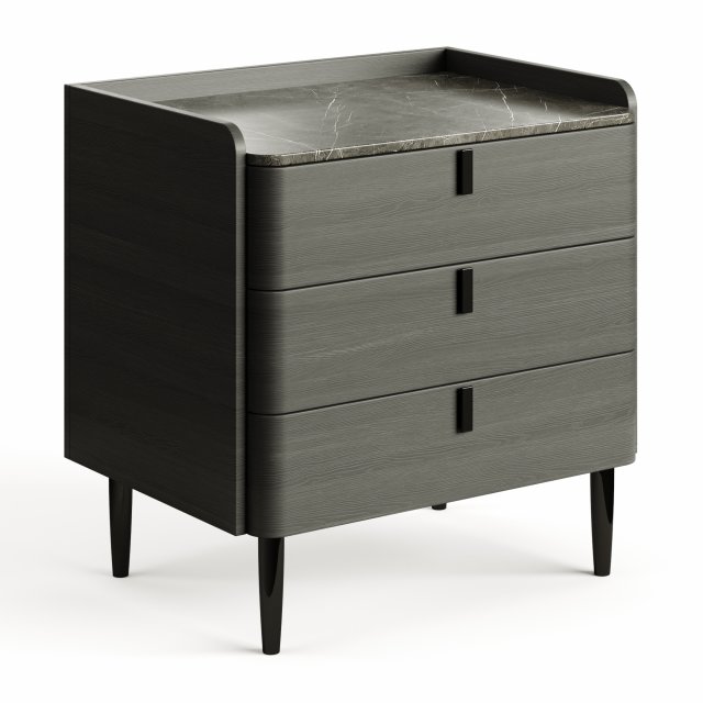 Light Luxury Marble Bedside GG41 3 Drawers 3D Model .c4d .max .obj .3ds .fbx .stl .blend 