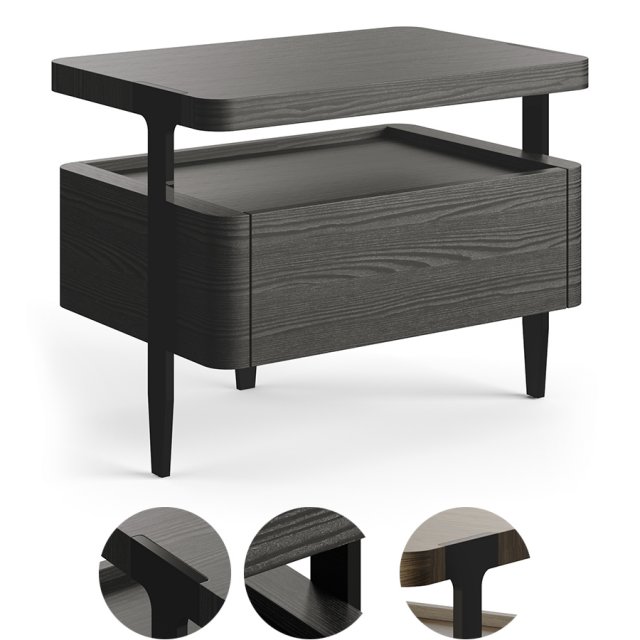 TURRI DOMUS BEDSIDE TABLE By Matteo Nunziati Modello 3D .c4d .max .obj .3ds .fbx .stl .blend 