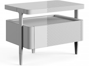 TURRI DOMUS BEDSIDE TABLE By Matteo Nunziati Modello 3D