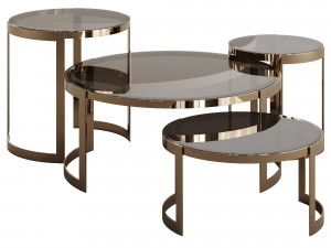 ENDI ANYA GLASS COFFEE TABLE Modello 3D
