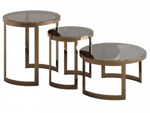 ENDI ANYA GLASS COFFEE TABLE 3D Model