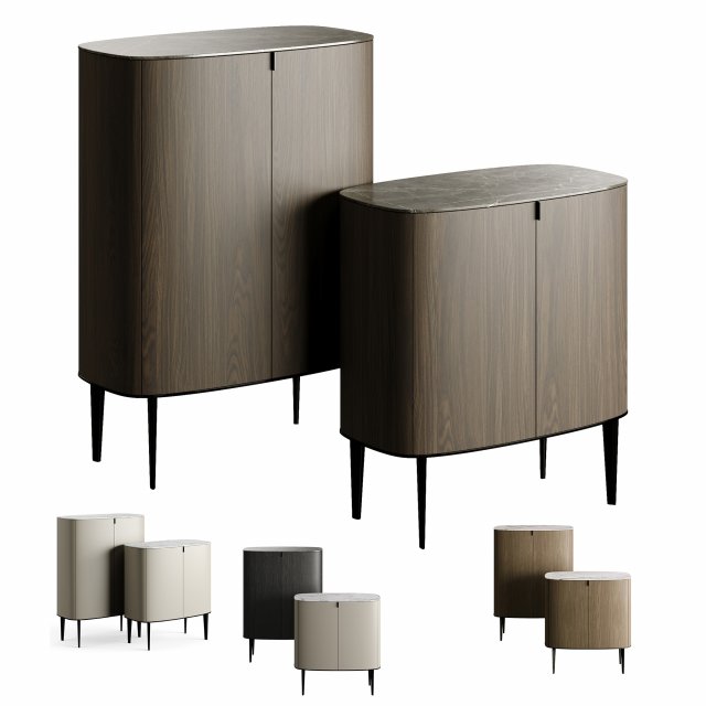 Poliform Italy Symphone Collection Cupboard Modelo 3D .c4d .max .obj .3ds .fbx .stl .blend 