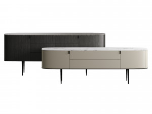 Poliform Italy Symphone Collection Drawers 3D Model