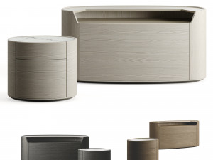Poliform Kelly Collection With Plint 3D Model