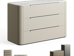 Praddy Bamboo Collection with Plint 3D Model
