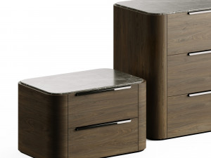 Praddy Bamboo Collection with Plint 3Dモデル