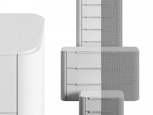 Praddy Bamboo Collection with Plint 3D Model
