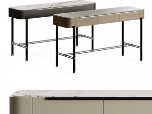 Praddy Console Bamboo NT077 3D Model