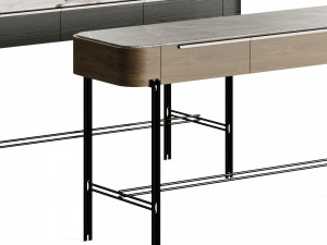Praddy Console Bamboo NT077 3Dモデル
