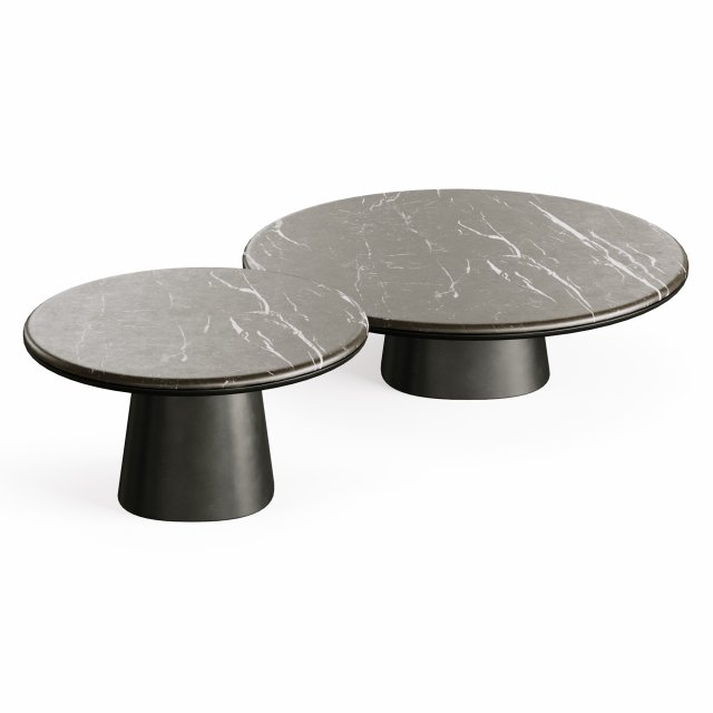 Meridiani Leon Marble Coffee Table 3D Модель .c4d .max .obj .3ds .fbx .stl .blend 