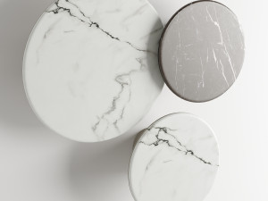 Meridiani Leon Marble Coffee Table 3D Модель
