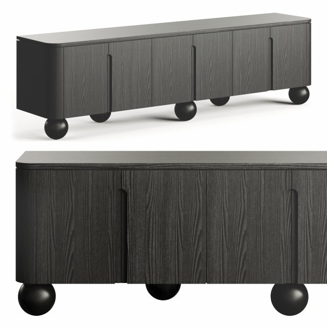Le Berre Vevaud Olbia Sideboard Modèle 3D .c4d .max .obj .3ds .fbx .stl .blend 