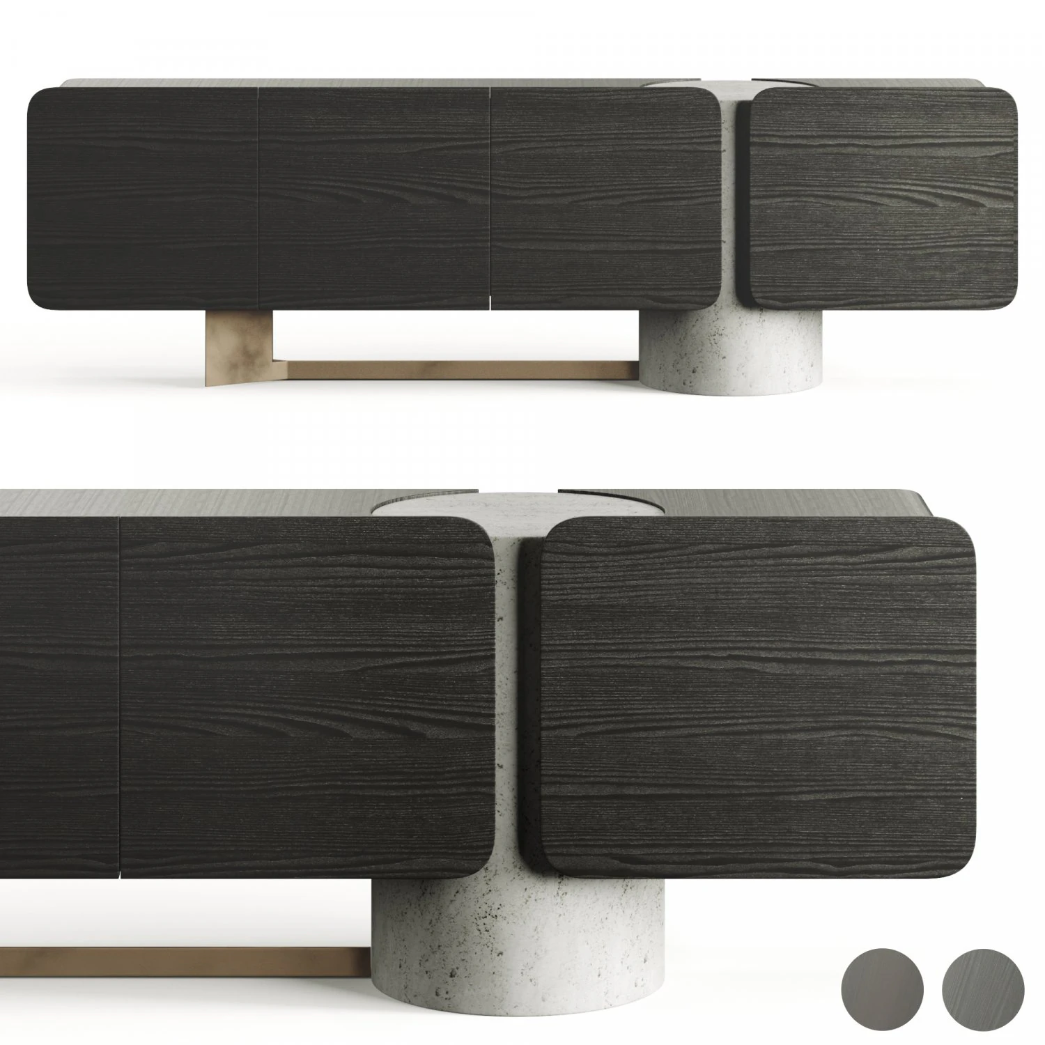 Enne Titano Sideboard By Maurizio Manzoni TV 3D Model .c4d .max .obj .3ds .fbx .stl .blend 