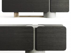 Enne Titano 餐边柜 由 Maurizio Manzoni 设计 TV 3D 模型