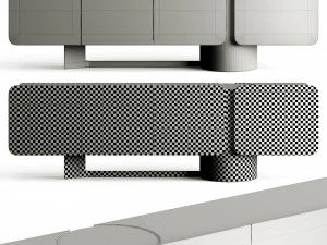 Enne Titano Sideboard By Maurizio Manzoni TV 3D Model