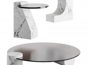 Baxter Verre Particulier Tavolino di Lusso Modello 3D