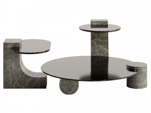 Baxter Verre Particulier Luxury Coffee Table Model 3D
