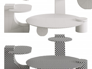 Baxter Verre Particulier Luxury Coffee Table Model 3D