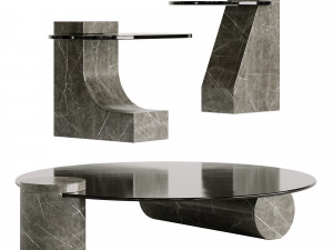 Baxter Verre Particulier Luxury Coffee Table Model 3D