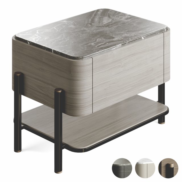 Ana Roque AMAN Bedside Table Modelo 3D .c4d .max .obj .3ds .fbx .stl .blend 
