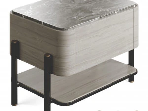 アナ・ロケ AMAN ベッドサイドテーブル 3Dモデル