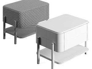 Ana Roque AMAN Bedside Table Modelo 3D