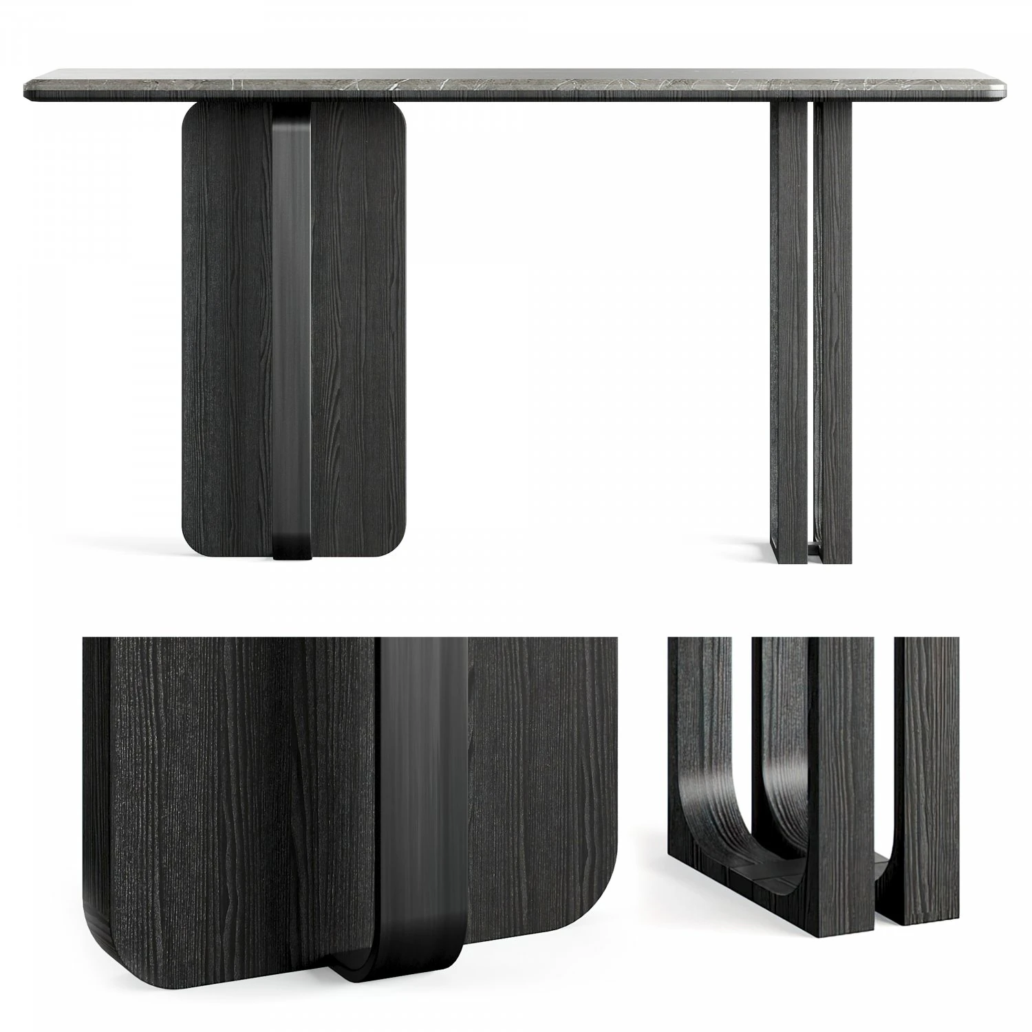 Ana Roque BLOCK Console Table 3D Model .c4d .max .obj .3ds .fbx .stl .blend 