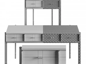 Porada Bayus Bedside Table 3D Model