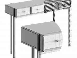 Porada Bayus Console Table 3D Model