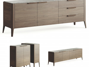 Porada Atlante Chest Of Drawers 3D Model