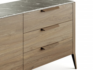 Porada Atlante Chest Of Drawers Modelo 3D