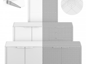 Porada Atlante Chest Of Drawers Modelo 3D