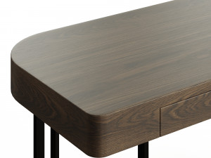 Flexform Carmaduke Wood Lacquer Console 3D 模型