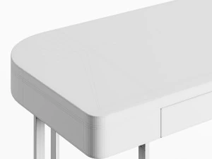 Flexform Carmaduke Wood Lacquer Console 3D Model