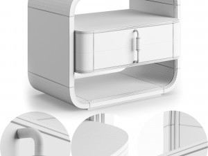 Frato COLMAR Bedside Table Modello 3D