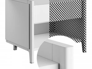 Frato HVAR Bedside Table 3D Model