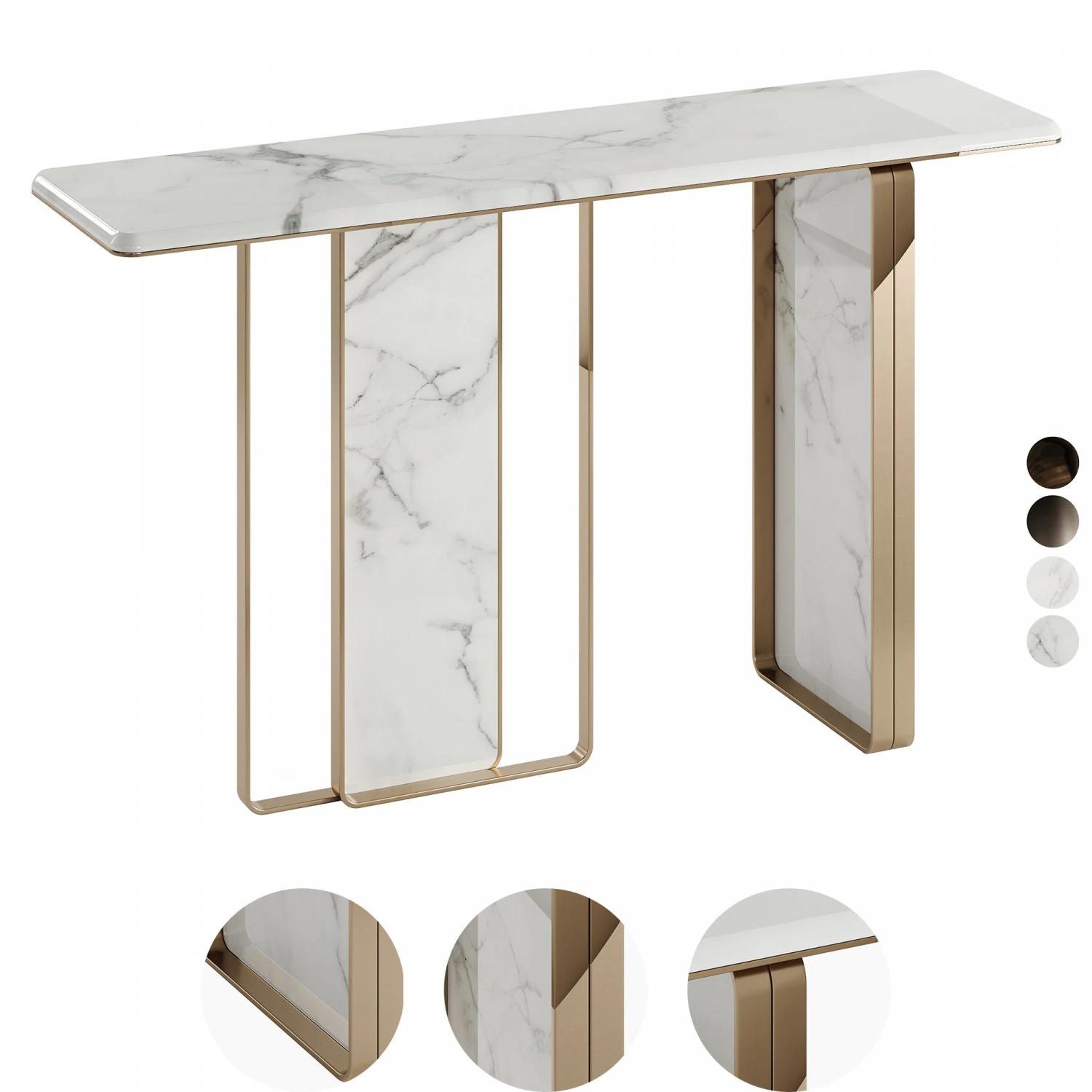 Private Label Gold Console 3D Model .c4d .max .obj .3ds .fbx .stl .blend