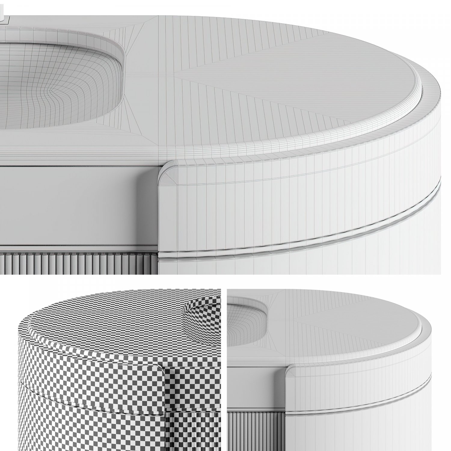 Frato BALTIMORE Vanity Units 3D Модель In Столы 3DExport