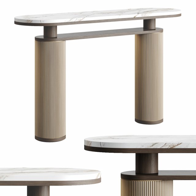 Frato OTSU Console Table 3D Model .c4d .max .obj .3ds .fbx .stl .blend 